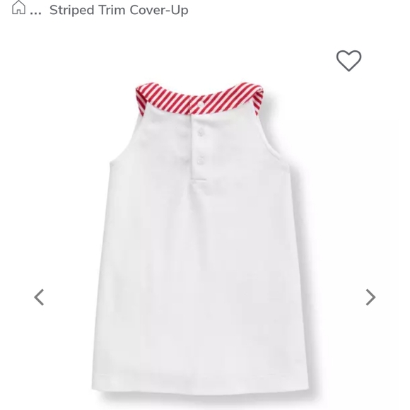 2/25 Janie and Jack  STRIPED TRIM COVER-UP - Picture 3 of 12